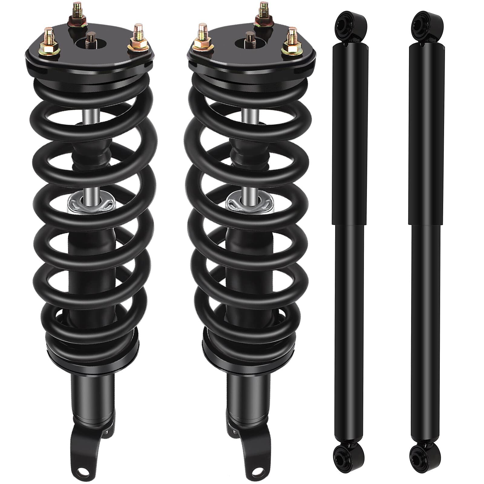 Front Struts Spring Assembly + Rear Shocks 2009-2014 Ram 1500 172292 Set of 4