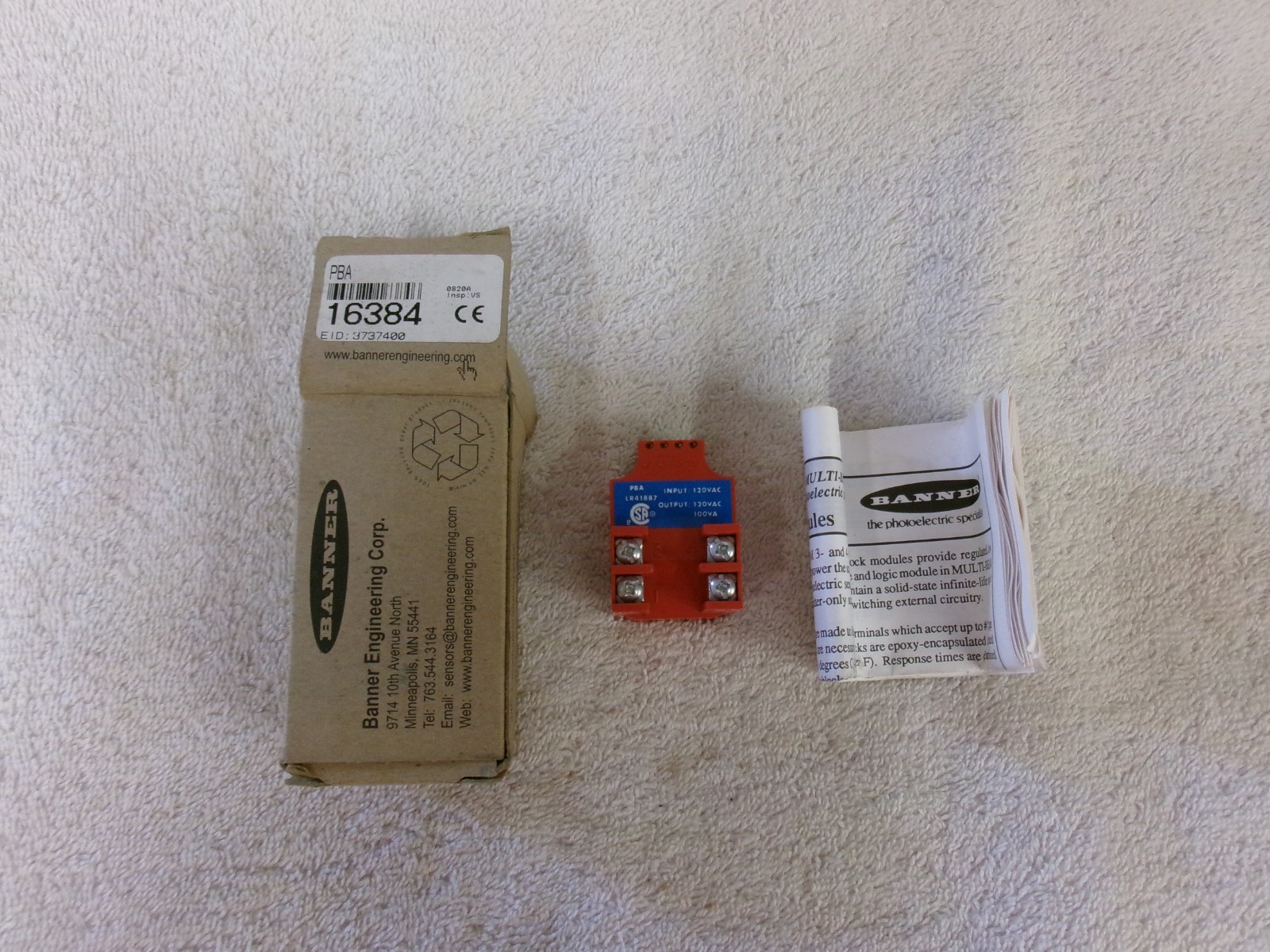 NIB BANNER Power Block Sensor 16384 PBA