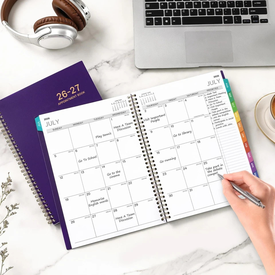 2026-2027 Appointment Book/Planner – 8.2″ x 11″, Daily Planner from Jul. 2026…