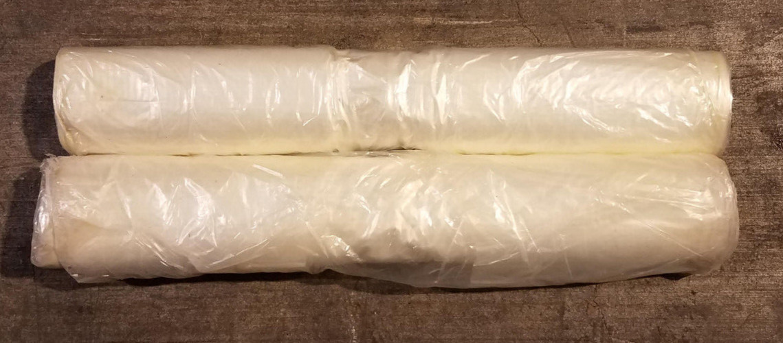 2 Rolls Poly America CF00709-0400C 9 x 400 ft. 0.7 Mil Clear Poly Film