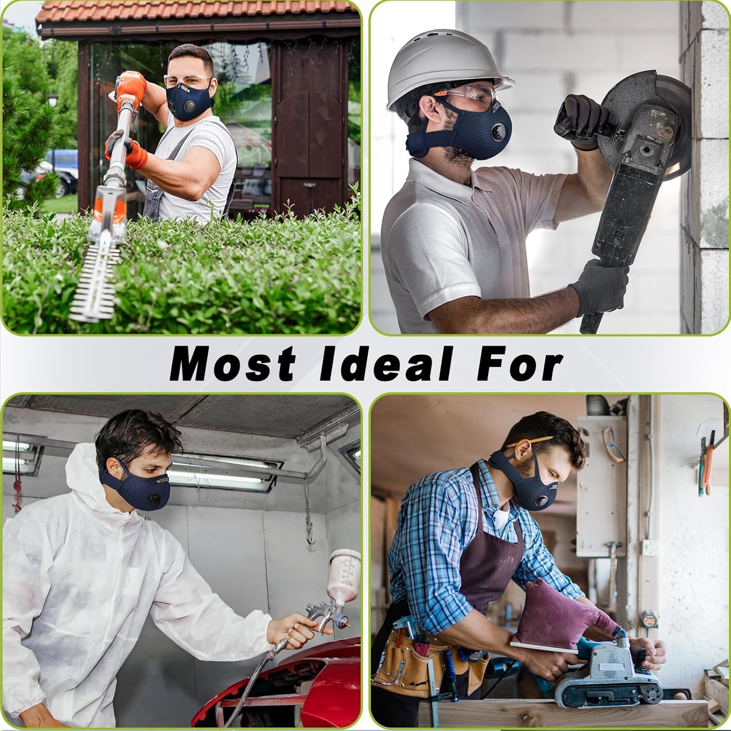 Anti Pollution Half Facepiece Reusable Face Shield Respirator Dust Mask Filters