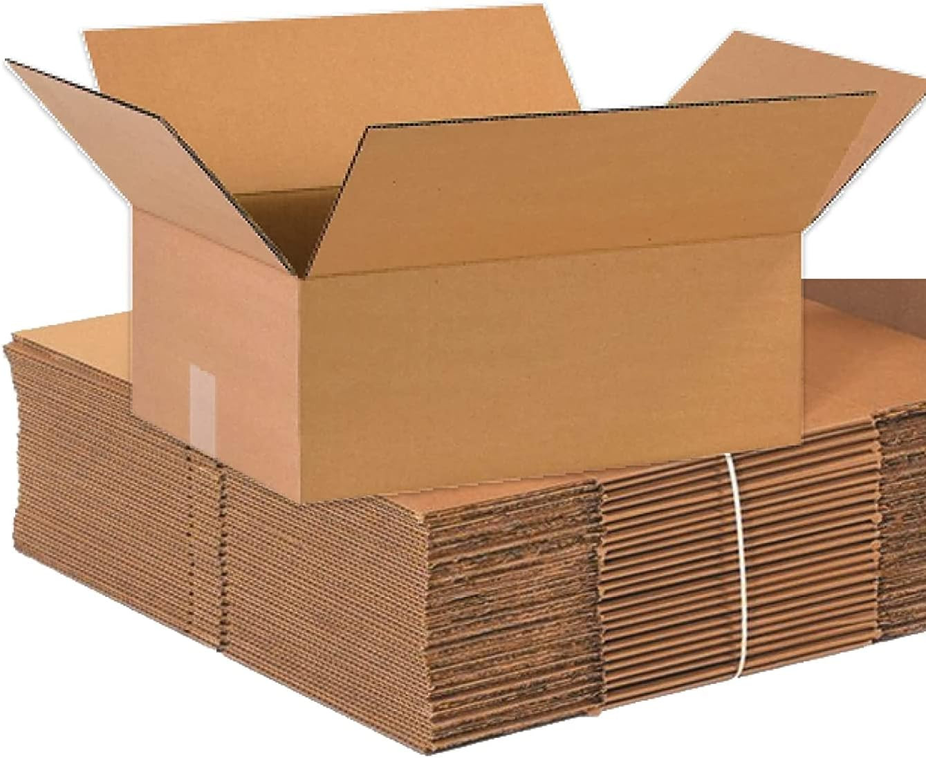 BOX USA 16 X 12 X 6 Corrugated Cardboard Boxes, Flat 16″L X 12″W X 6″H, Pack of