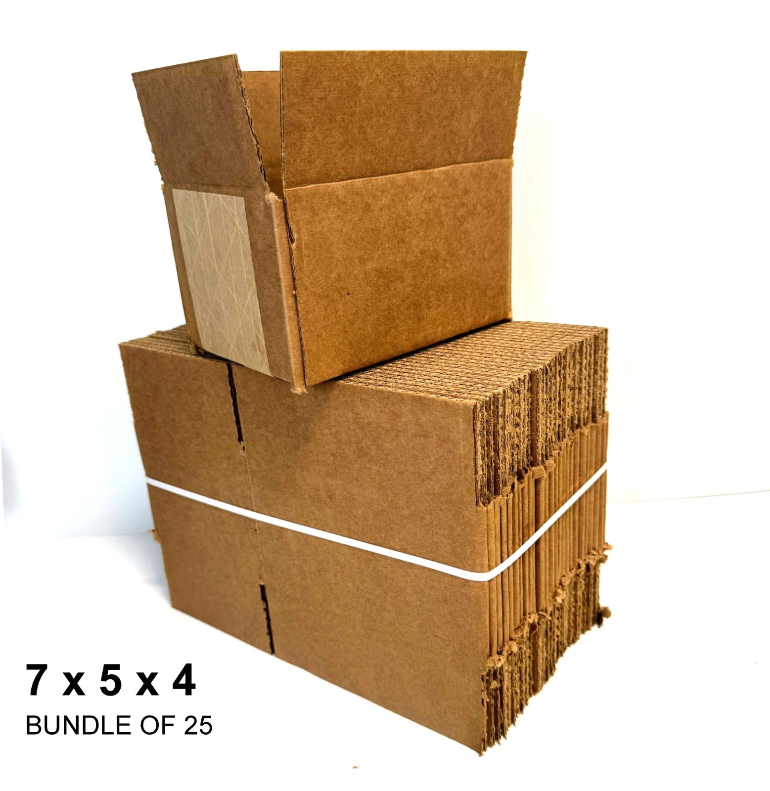 25 PACK 7x5x4 Corrugated Carton Cardboard Shipping Mailing Box Boxes 32 ECT