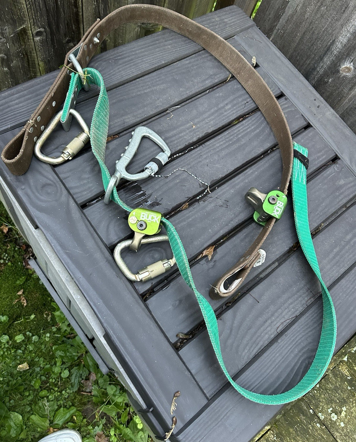 Buckingham BuckSqueeze Pole Climbing Belt Lanyard w/ Grabs, Model 483