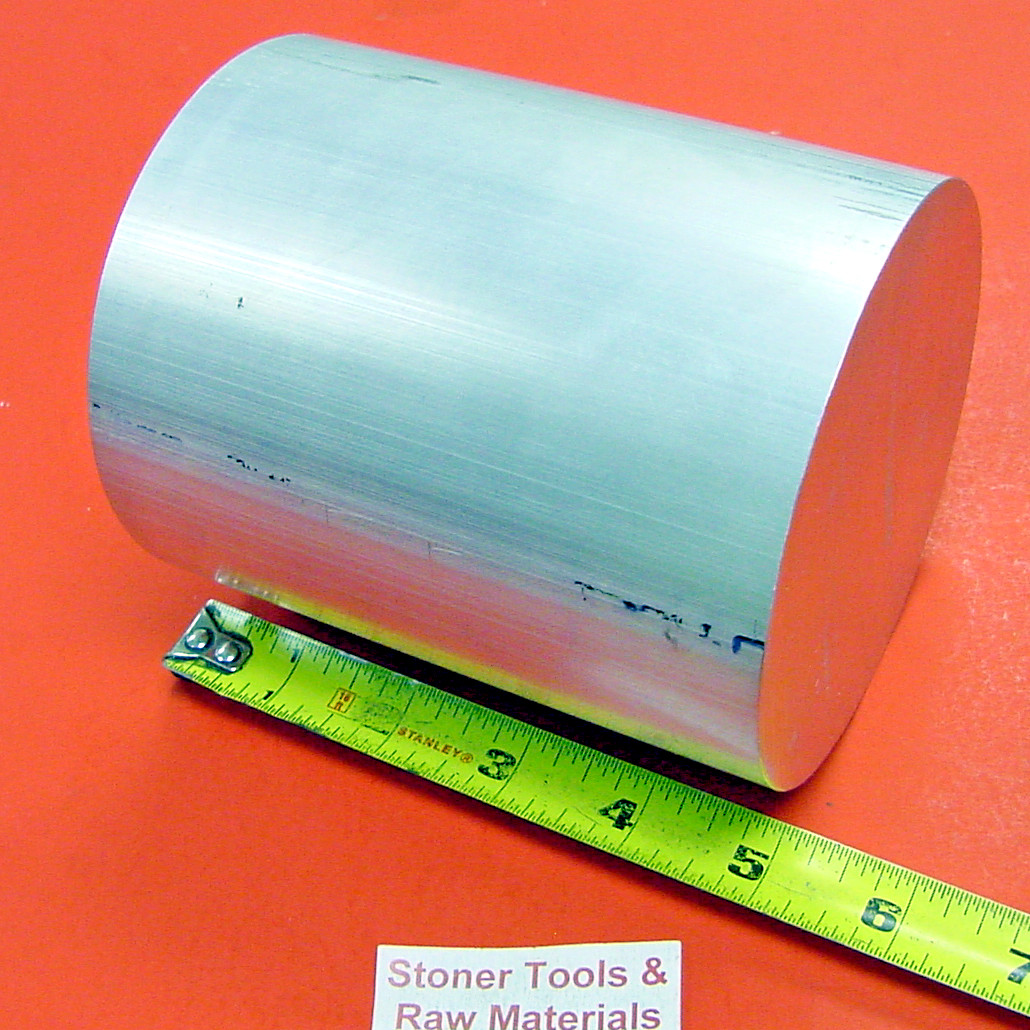 6″ ALUMINUM 6061 ROUND ROD 5″ LONG T6511 Solid Extruded Lathe Bar Stock New