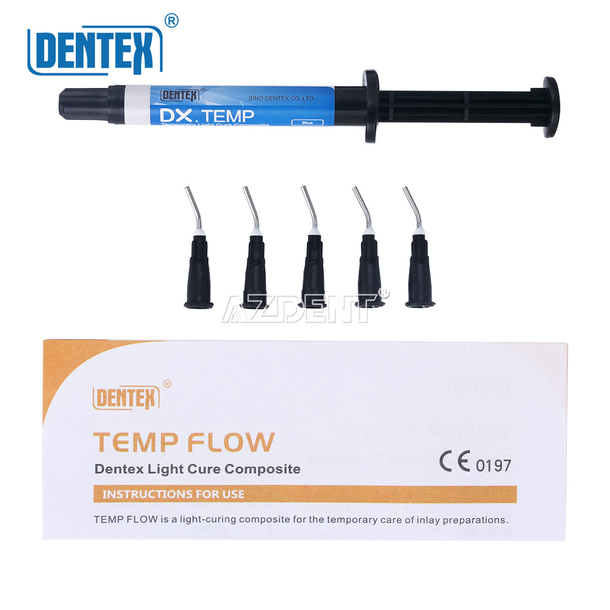 Dental Temporary Flow Light Cure Filling Composite Material Resin/Curing Light