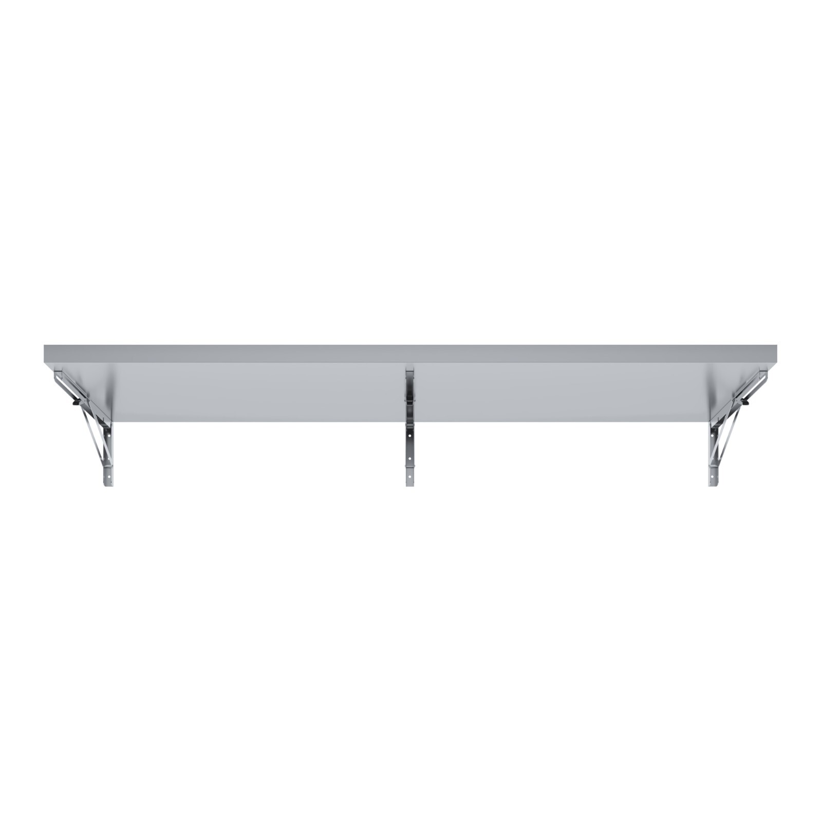 AmGood 18 in. x 60 in. Stainless Steel Folding Wall Shelf