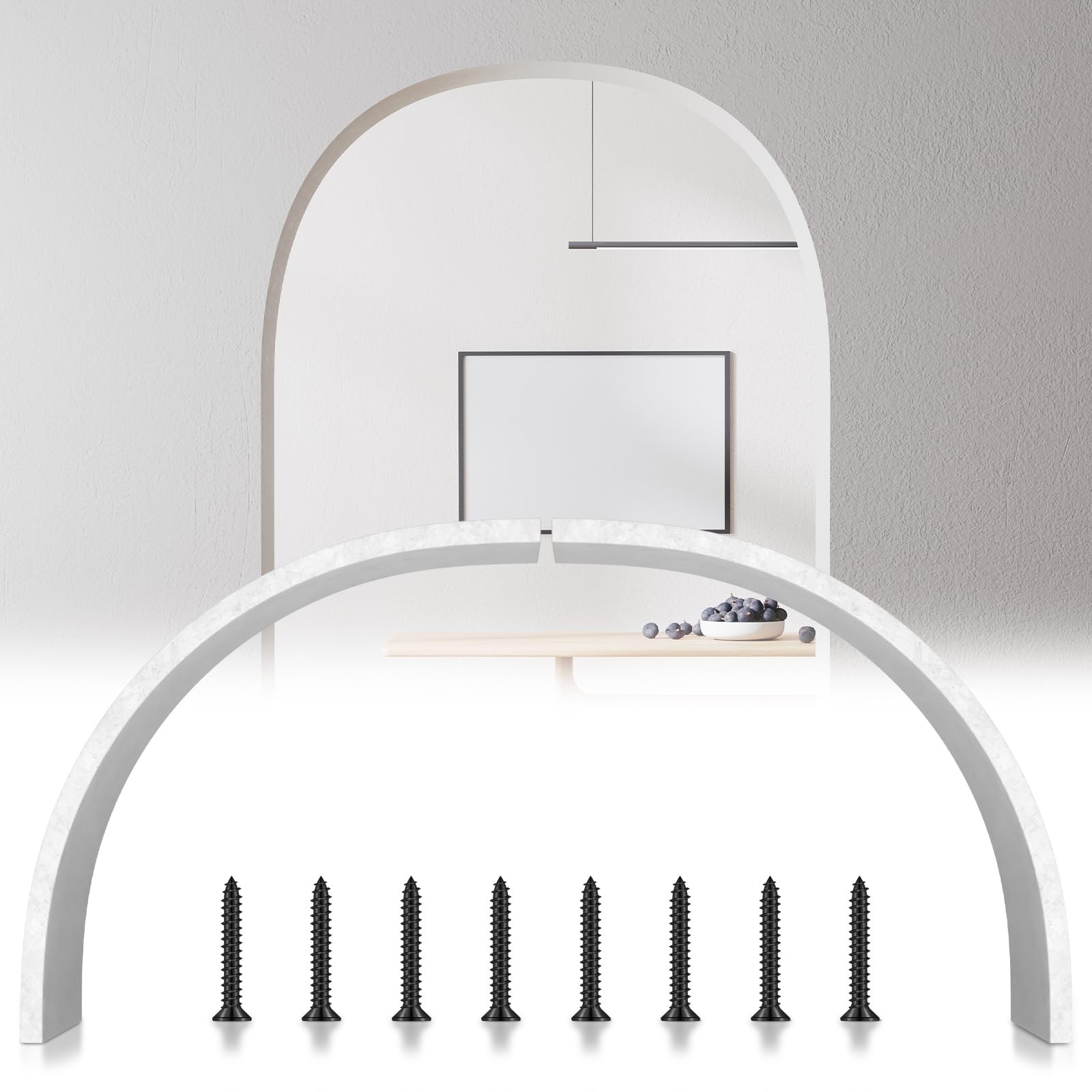 Maasechs 2 Pcs Rounded Doorway 10 3/4 x 10 x 3 1/2 in, as picture shown