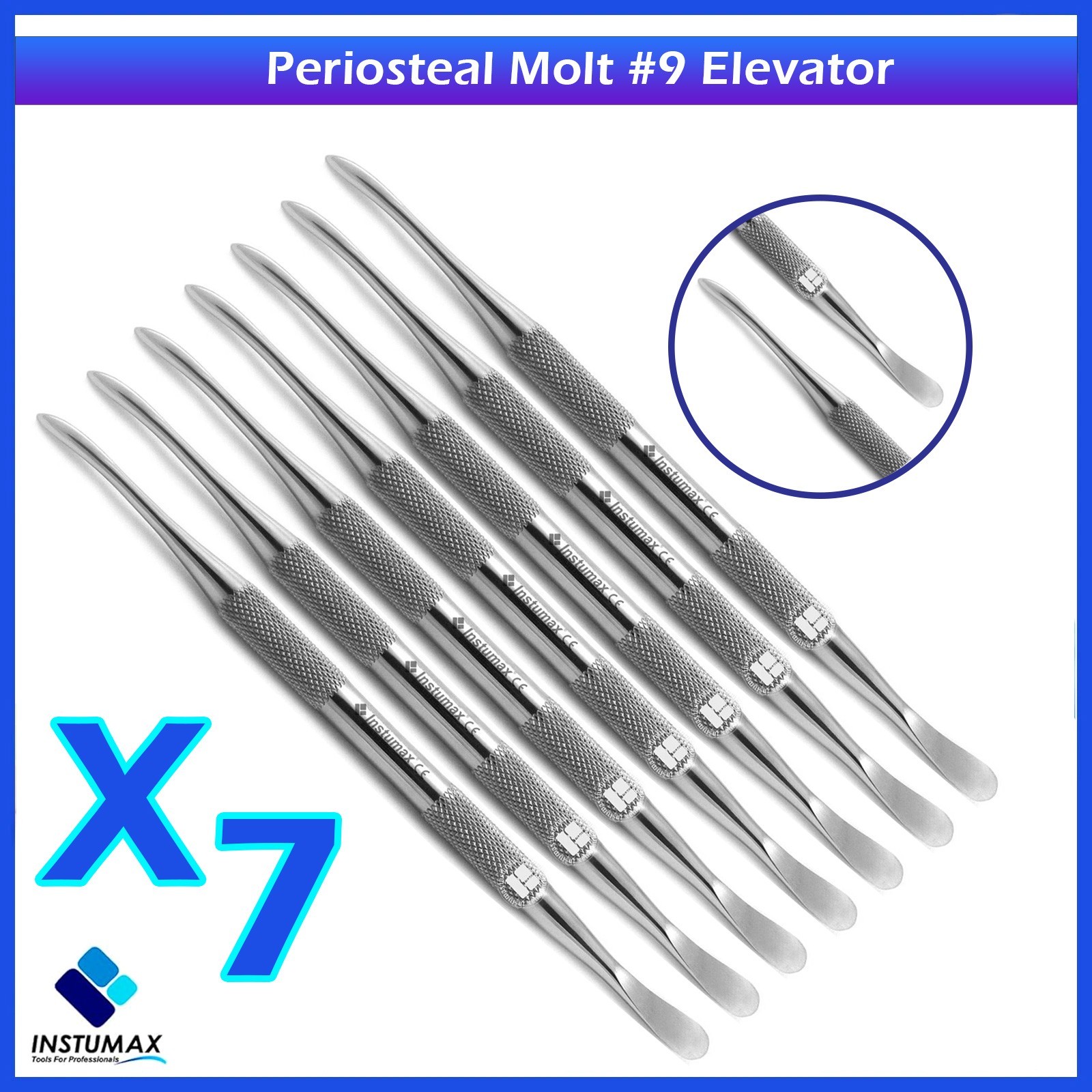 Periosteal Elevator Molt # 9 Dental Surgical Implant Stainless Steel Instruments