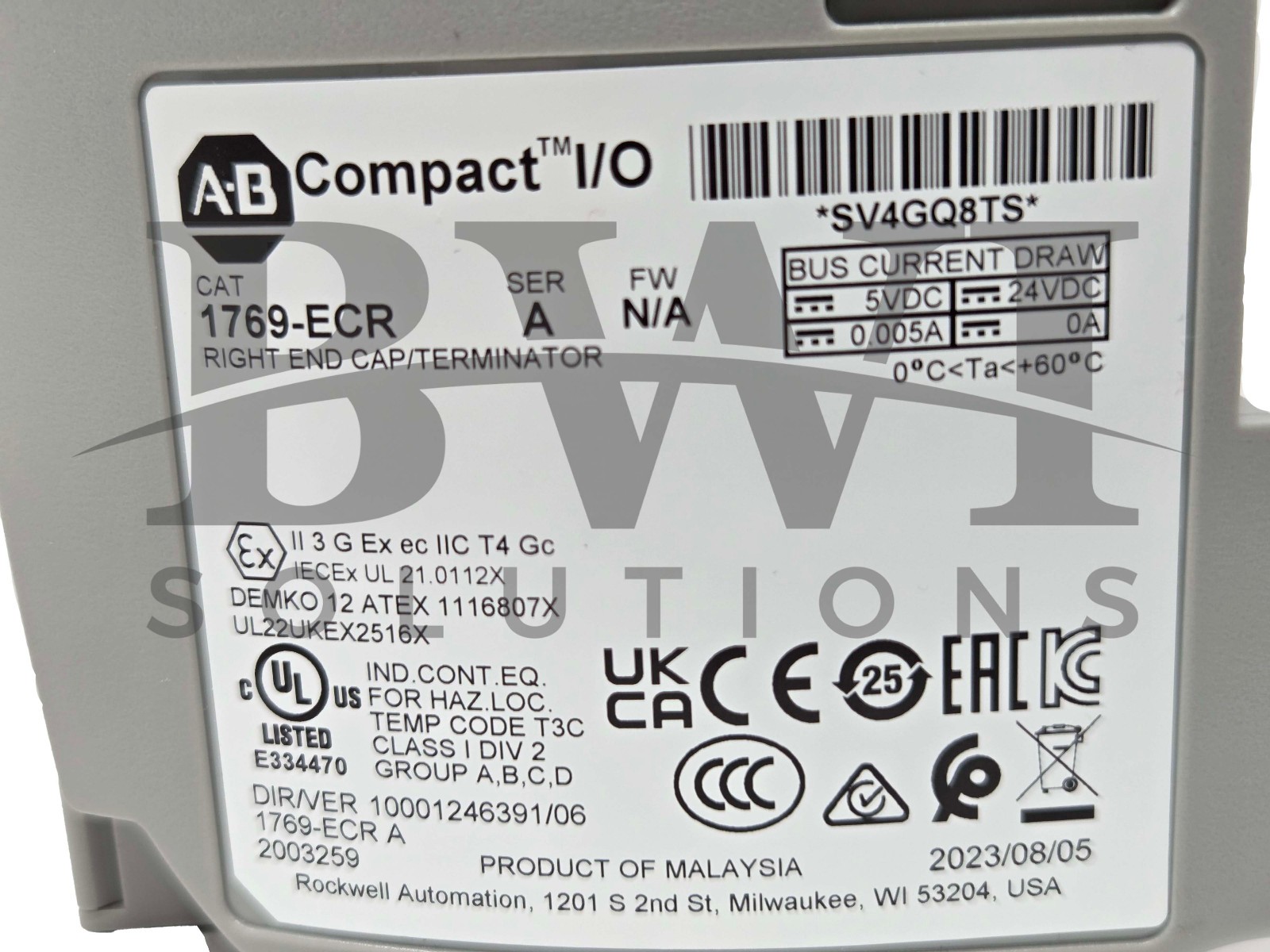 NEW Allen Bradley 1769-PB2 /A CompactLogix Power Supply 24VDC 30A 1769PB2