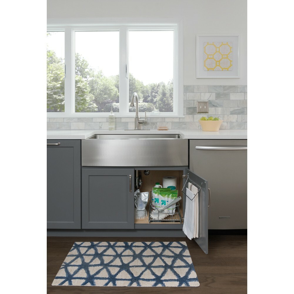 3-Tier Kitchen Cabinet Door Mount Towel Bar Holder Dishcloth Rack Bathroom Rag