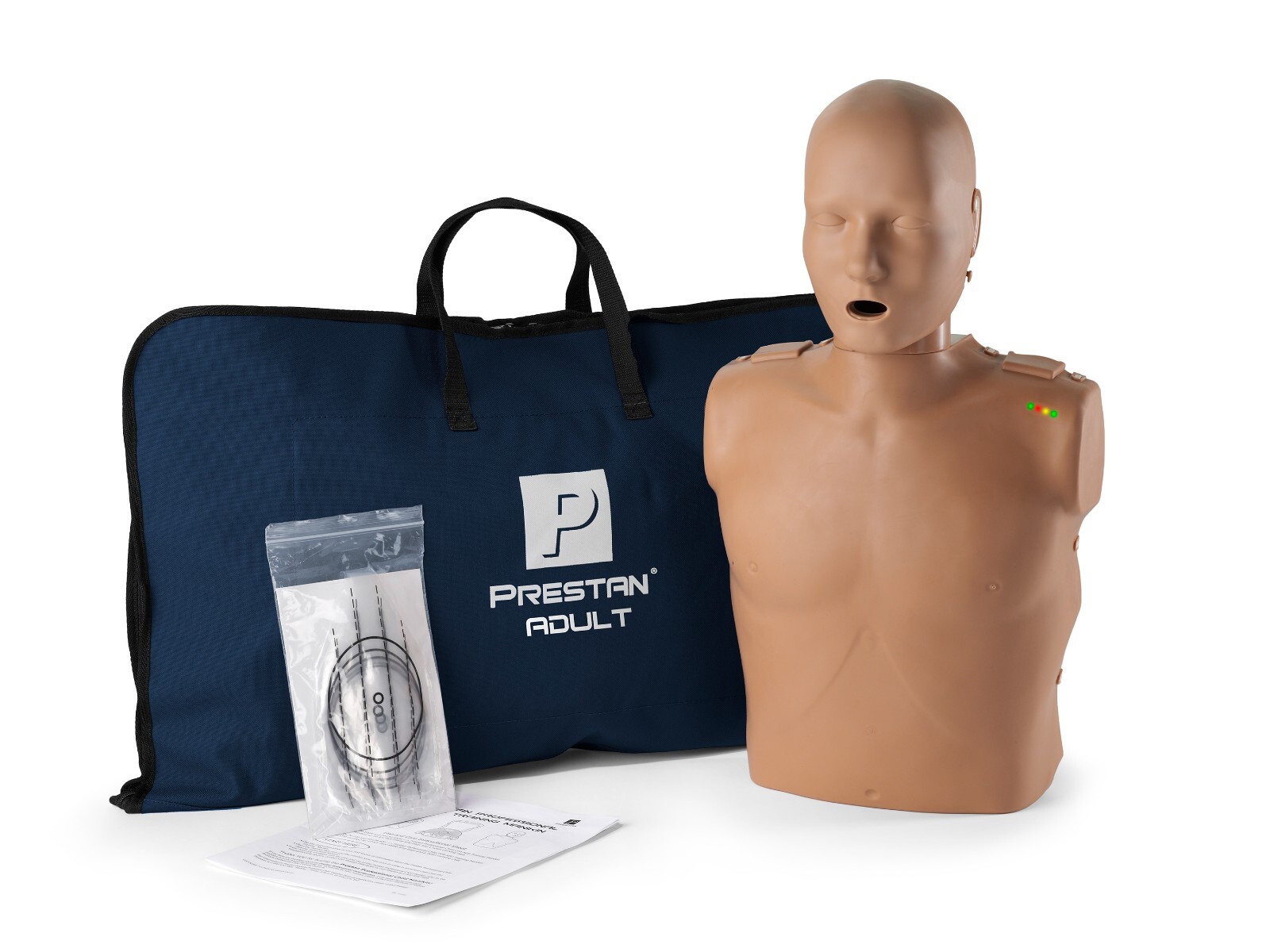 PRESTAN® Adult CPR Training Manikin with CPR Monitor, Dark Skin Tone
