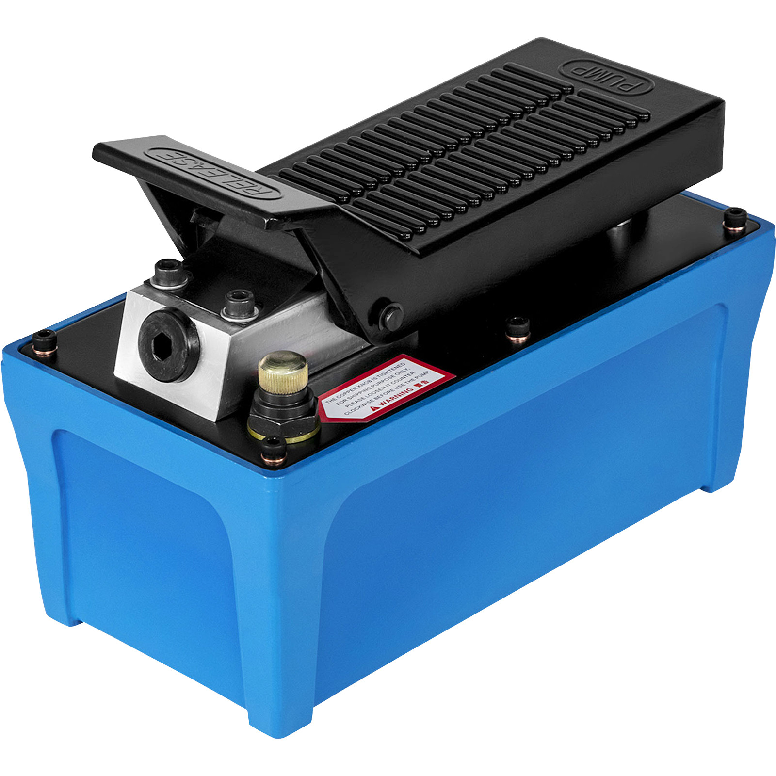 10000PSI Air Hydraulic Foot Operated Pump with 6.56FT Hose Single Acting