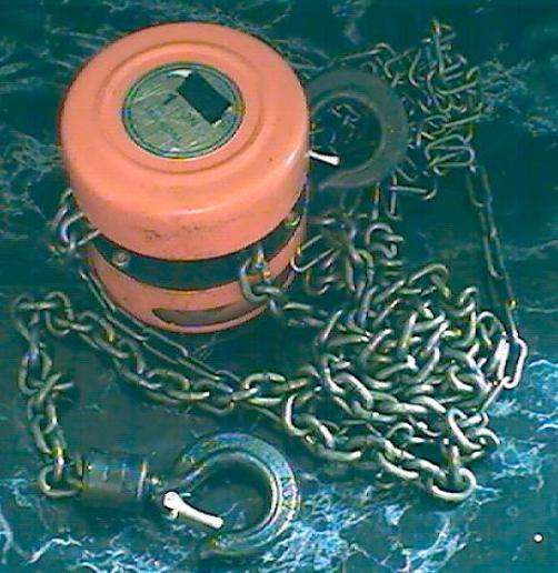 1 TON CHAIN HOIST TOOL block and tackle 9 foot lift 2000 pounds Brake Heavy Duty
