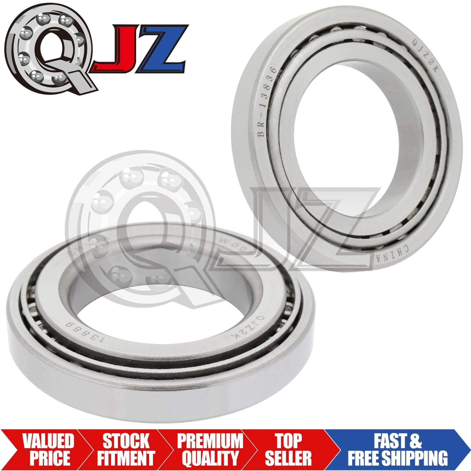 [2x] 13836-13889 Tapered Roller Bearing Set 1.50in x 2.563in x 0.50in (IDxODxW)