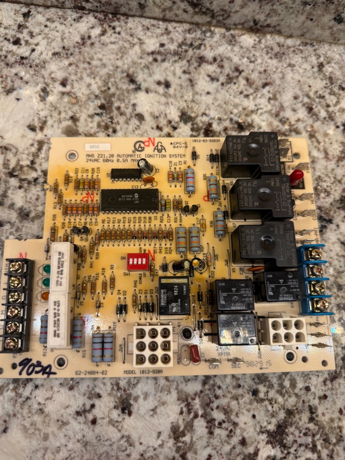 OEM Rheem Ruud Furnace Control Circuit Board 62-24084-02 1012-920A GUARANTEED