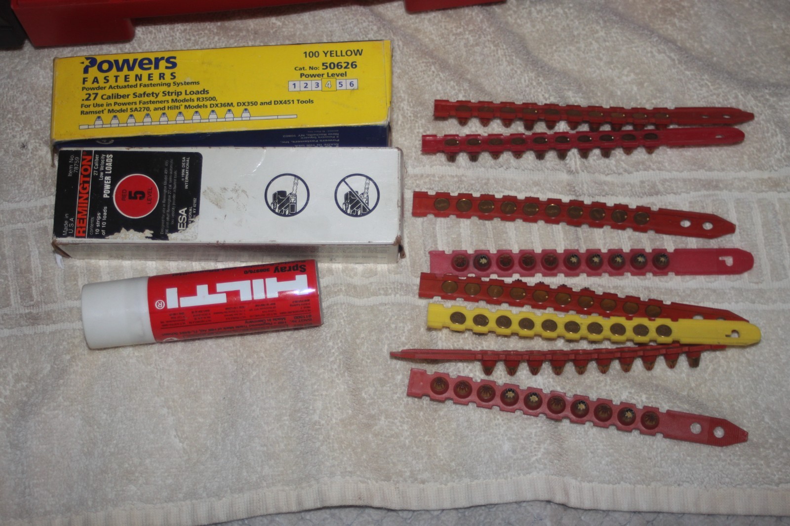 Hilti DX36M Powder Actuated Nail Stud Case ONLY w Some Accessories (Fastner/Nail