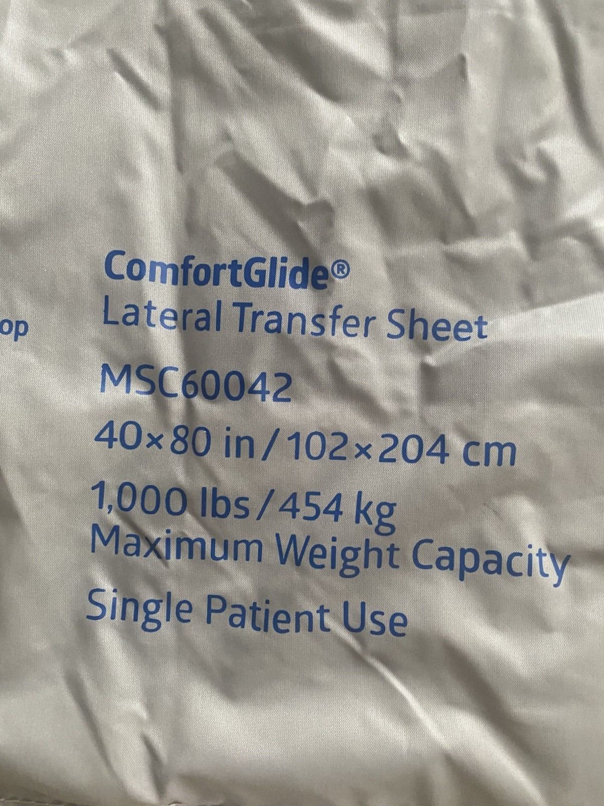 Medline Comfort Glide Lateral Transfer Sheet 40″ x 80″ – MSC60042