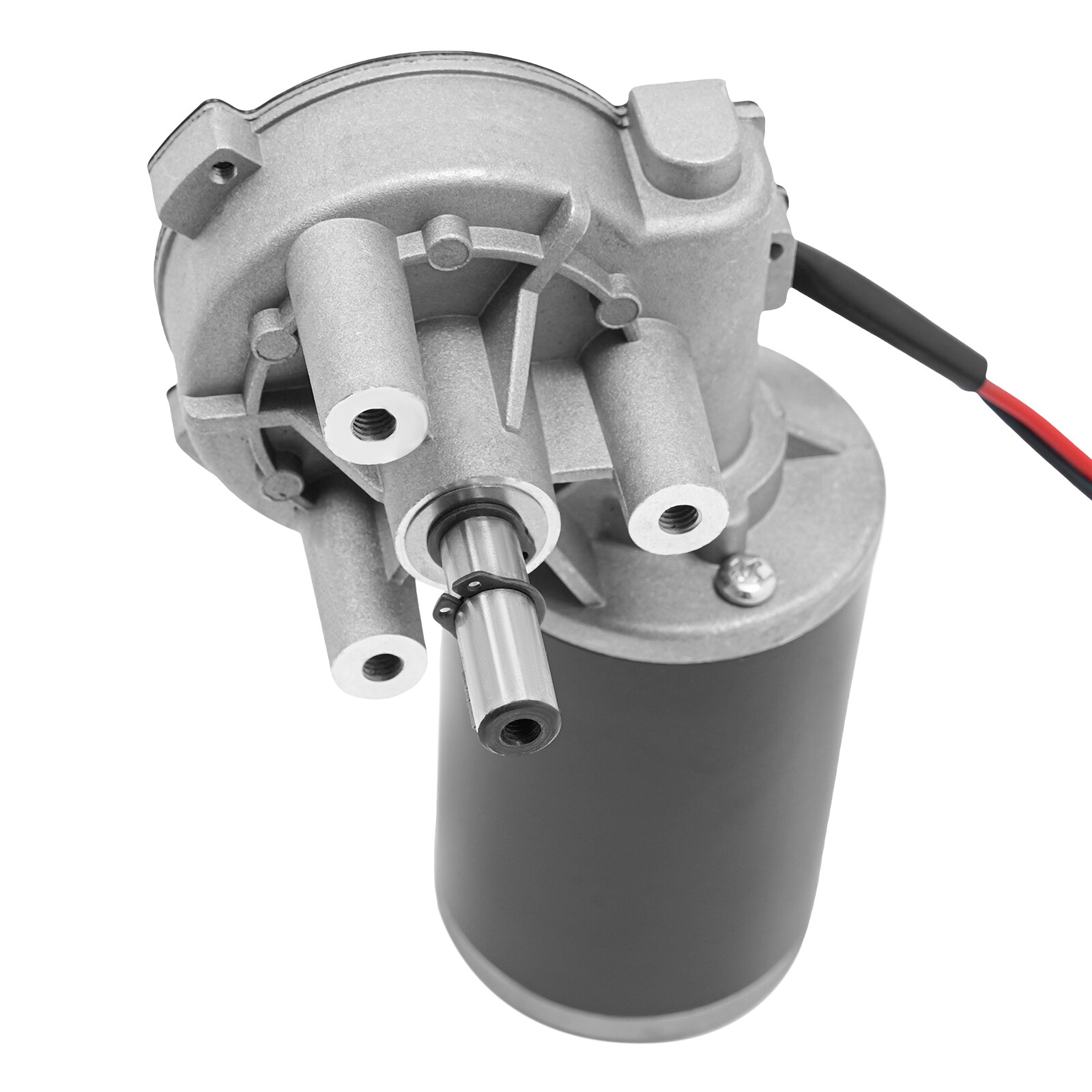 Electric Worm Gear Motor Right Angle Reversible 220 RPM Torque 45W DC 24V New