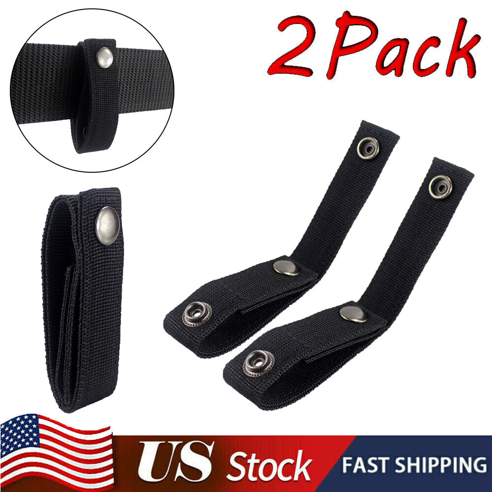 Tactical Molle Handcuff Strap Holder Strong Metal Snap Fastener Gears Duty Belt