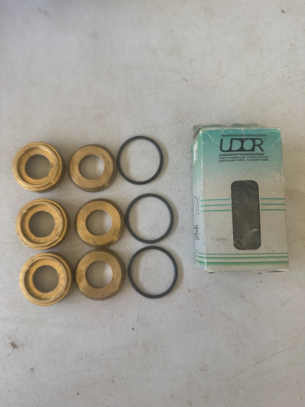 UDOR 4090606117 Kit 17 Brass Ring Kit GK Series D22 Genuine OEM Made in Italy