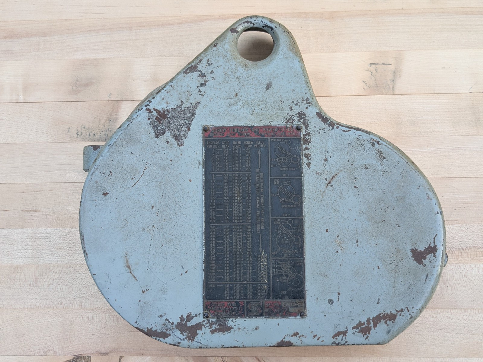 South Bend 9″ lathe change gear cover – cast iron