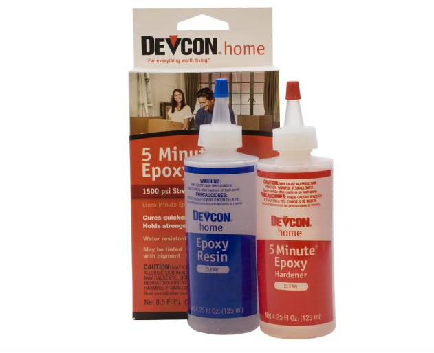 Epoxy Glue Strong Fast Drying Water Resistant Clear Bond 2 Bottles