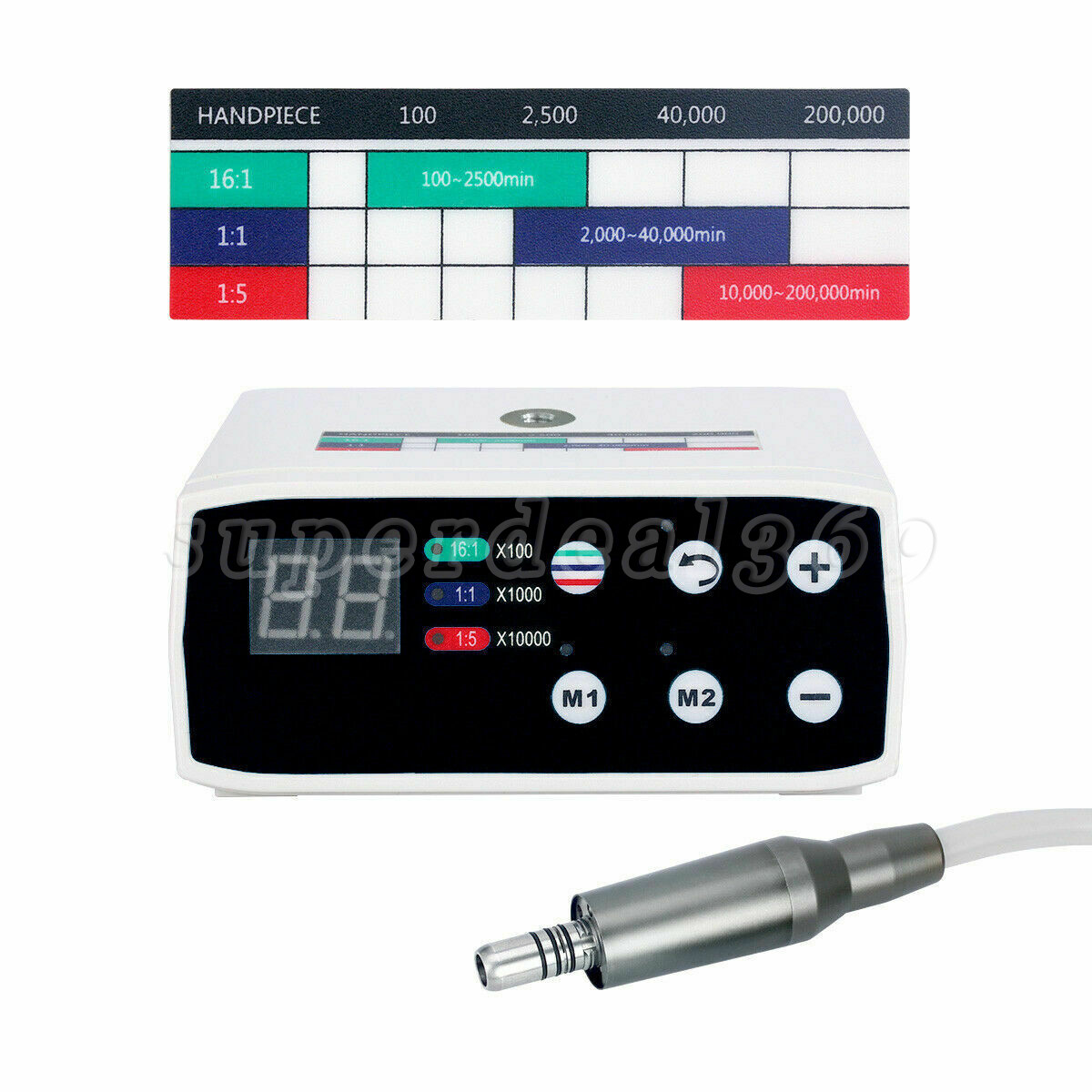 Dental Brushless LED Electric Micro Motor /1:1/1:5 Contra Angle Handpiece mx
