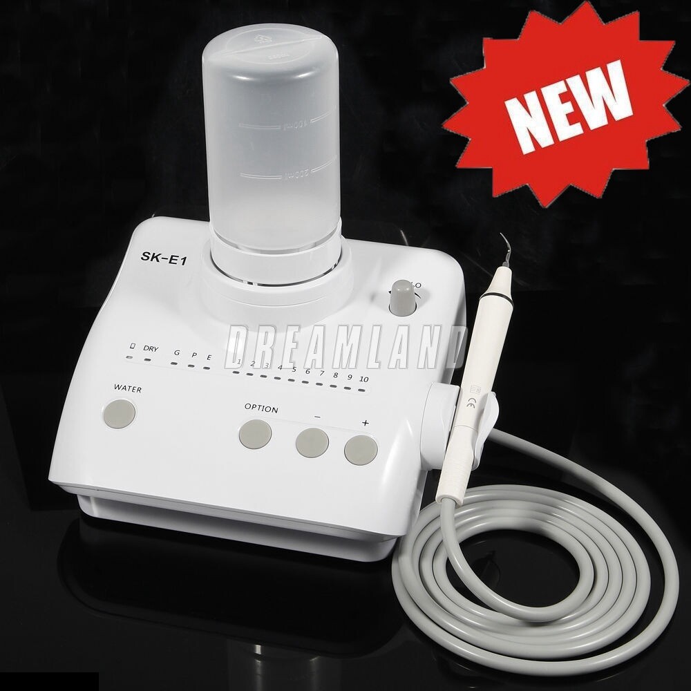 SK-E1 Dental Ultrasonic Piezo Scaler W/Handpiece Tips Bottles Fit EMS Cavitron
