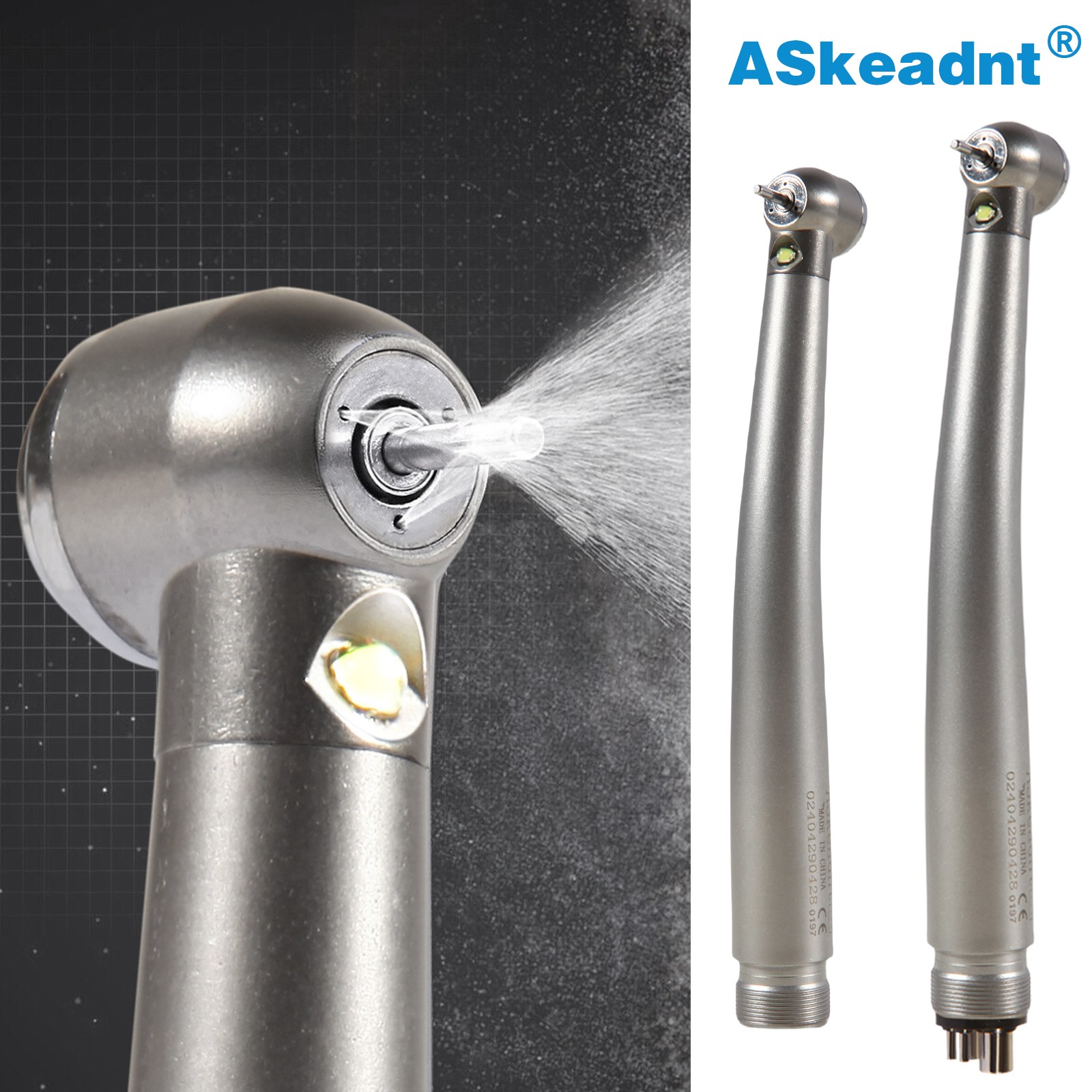 Dental Kit de pieza de mano turbina fibra óptico LED de alta y baja velocidad