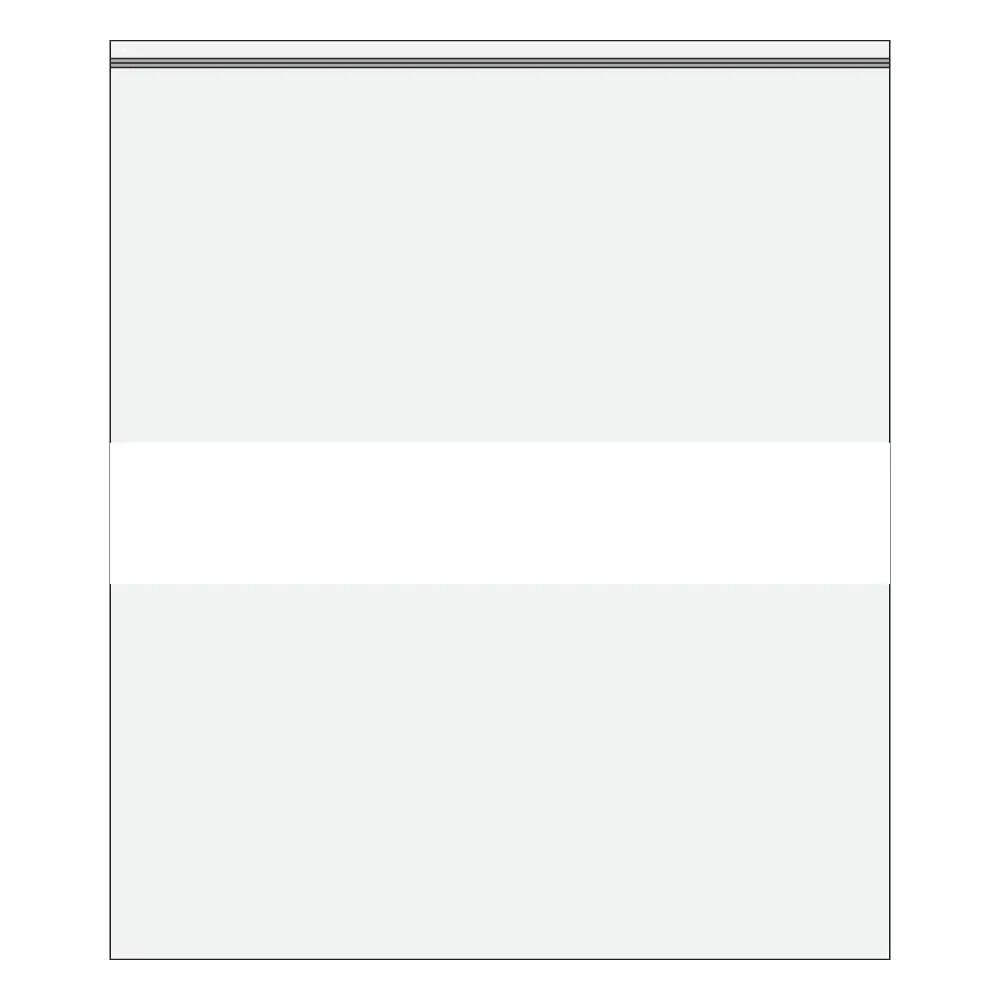 9″ x 12″ White Block Resealable Plastic Poly Bags – 100 ~ 1,000