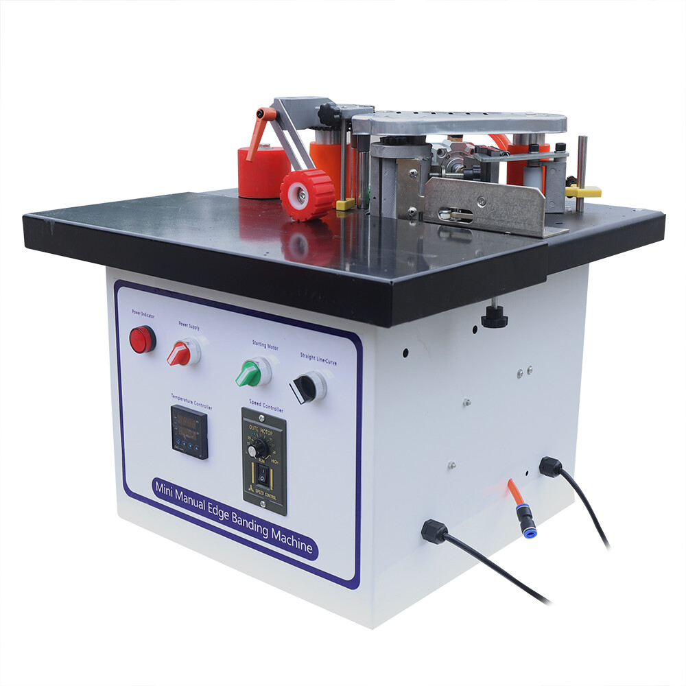 1200W Edge Banding Machine Set Portable Double Side Gluing Wood Bander Machine
