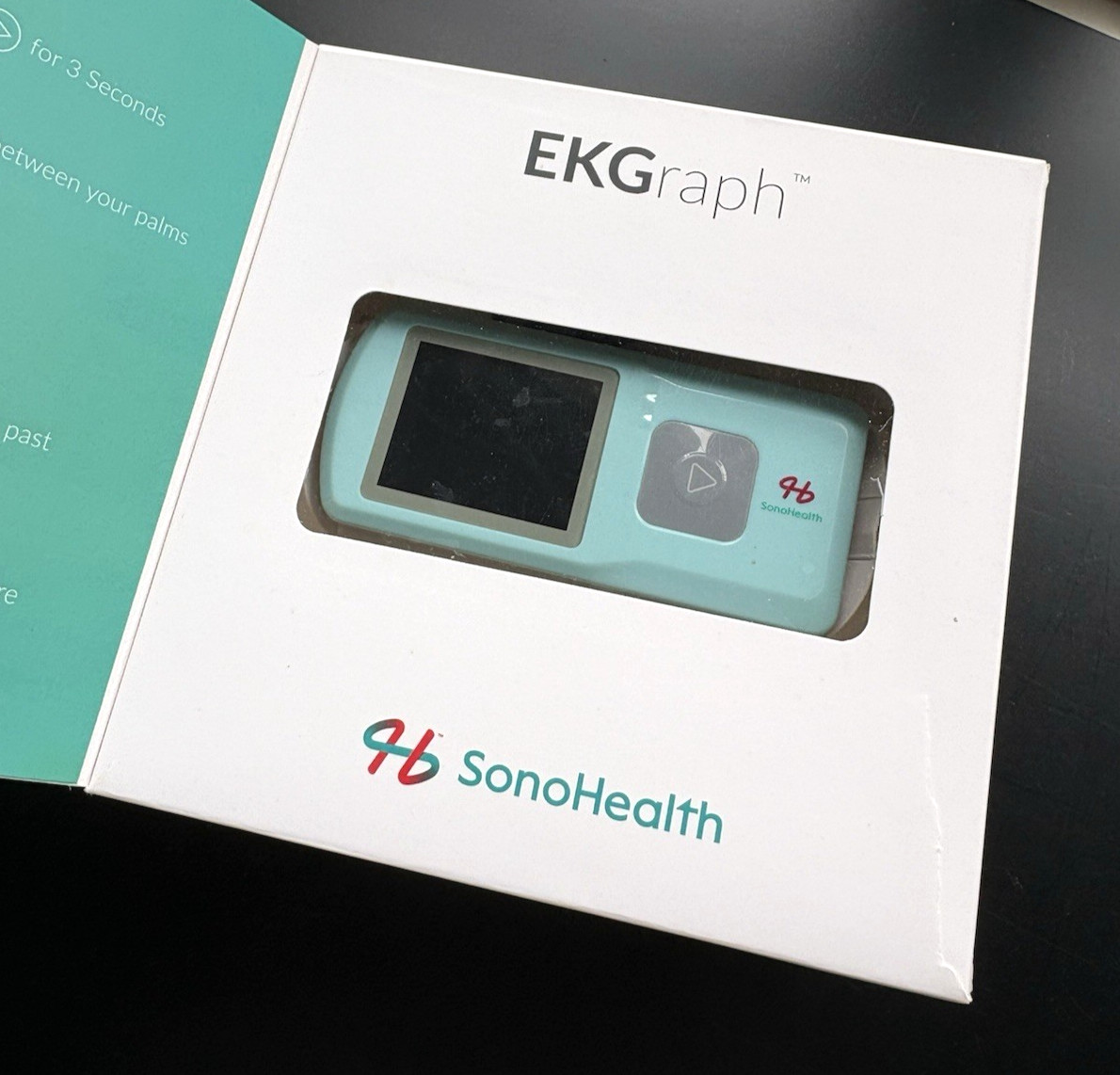 SonoHealth EKGraph Handheld Wireless Portable EKG/ECG Monitor, Bluetooth