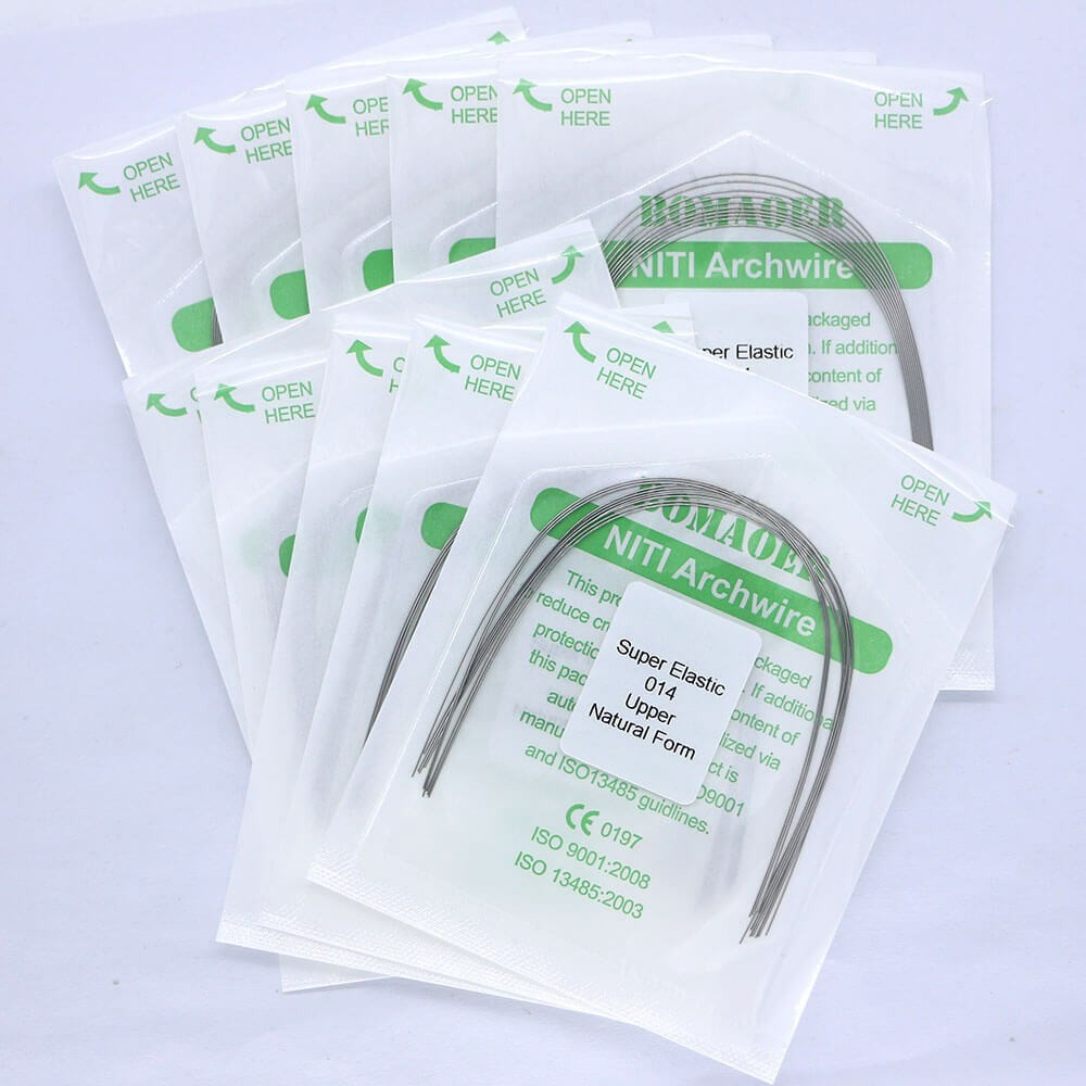 20 Packs Dental Ortho Niti Super Elastic Round Arch Wire Nature Form 014 Upper
