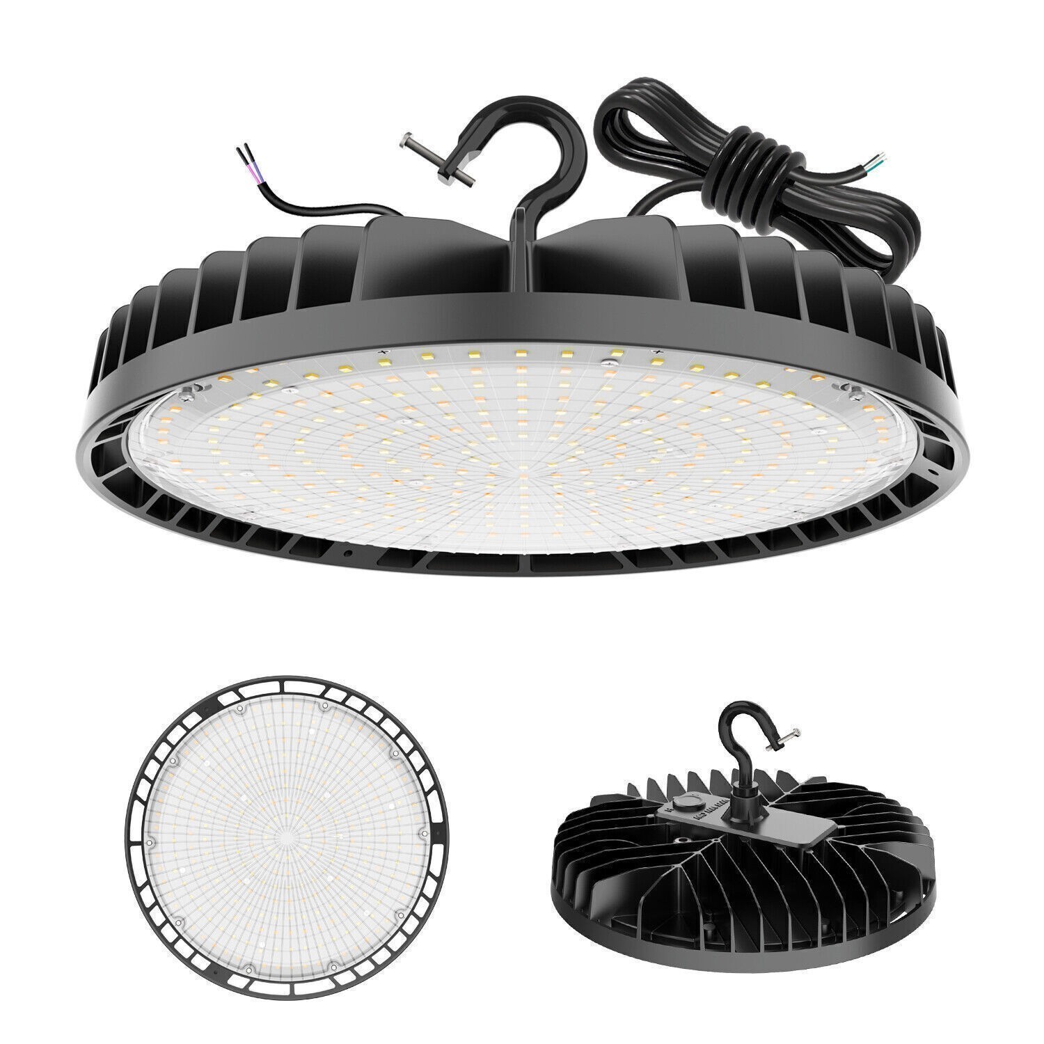 KUKUPPO 240W UFO LED High Bay Light GYM Factory Warehouse Commercial Shop Light