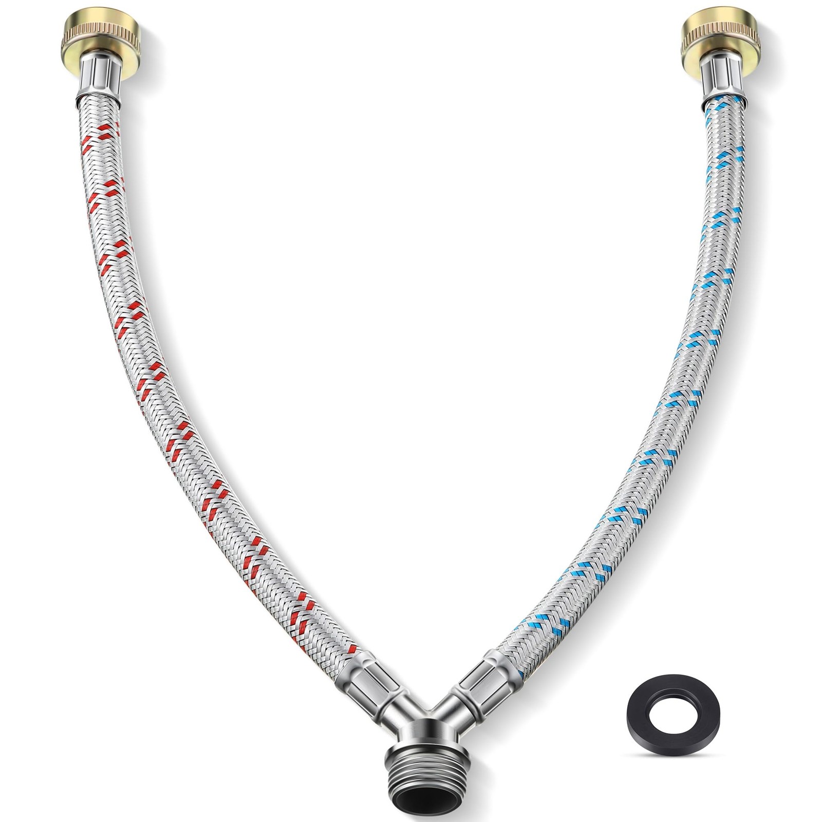Dreyoo Hose Y Connector, 1 Ft Washing Machine Y 1FT, as the picture shown