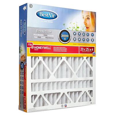 BestAir HW2025-13R Air Filter, 24-5/8 in L, 19-3/4 in W, 13 MERV
