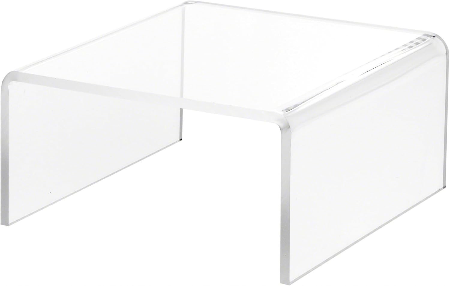 Clear Acrylic Square Display Riser, 3.5″ H x 7″ W x 7″ D Set of 3