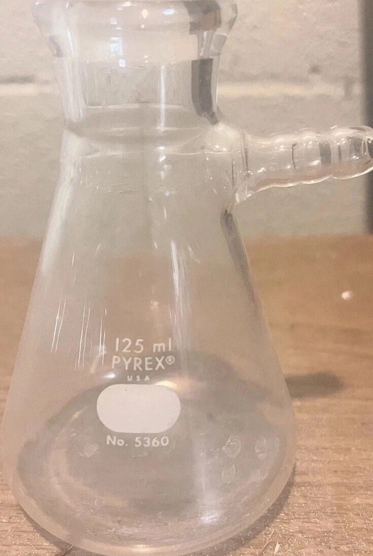 Pyrex USA 125ml Filter Erlenmeyer Flask No. 5360