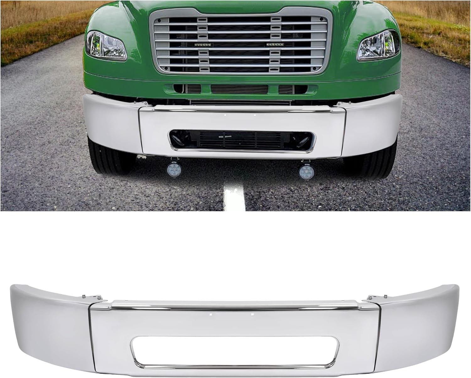 Front Bumper Assembly Compatible with 2003-2021 Freightliner M2 106 112 Models