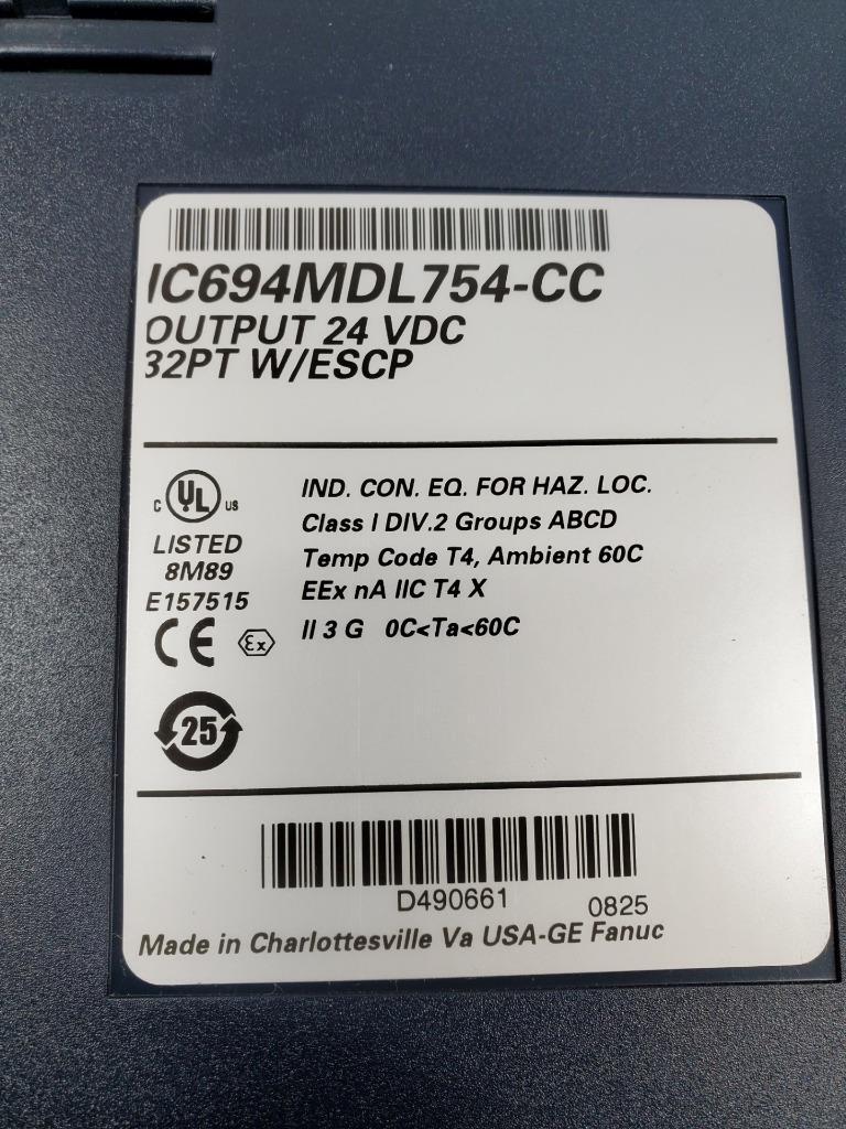 E18 ♻ GE Fanuc IC694MDL854-CC 32PT W/ESCP 24VDC ♻