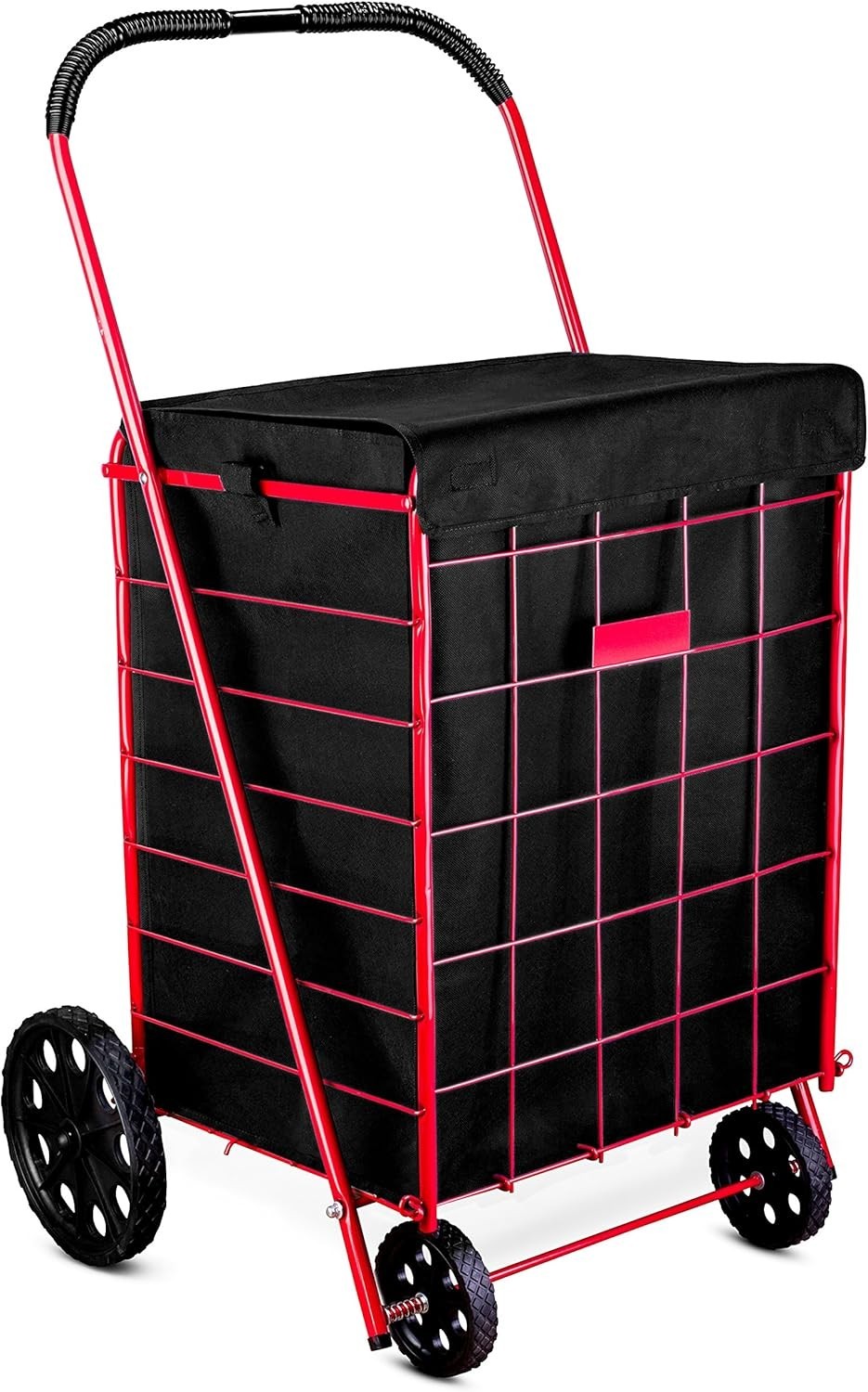 Folding Grocery Basket Bag for Shopping Large Utility Laundry 18″X15″X24″(BAG)