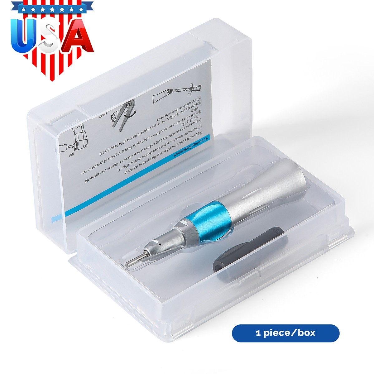 AZDENT Dental 1:1 Nose Cone Surgical Straight Handpiece External Irrigation Pipe