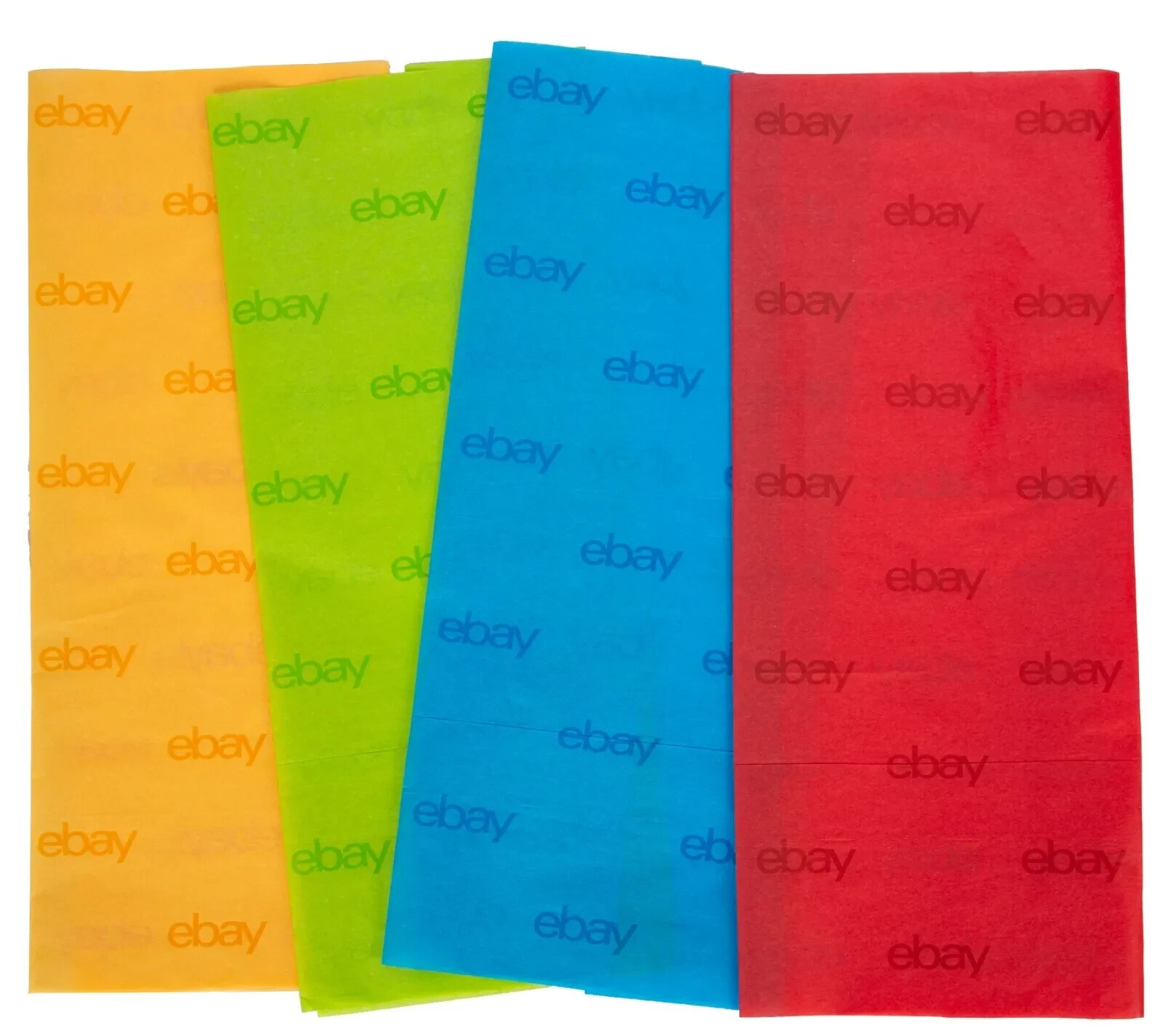 41 New EBAY Tissue Paper – Red, Blue, yellow and Green 20″ x 30″ sheets