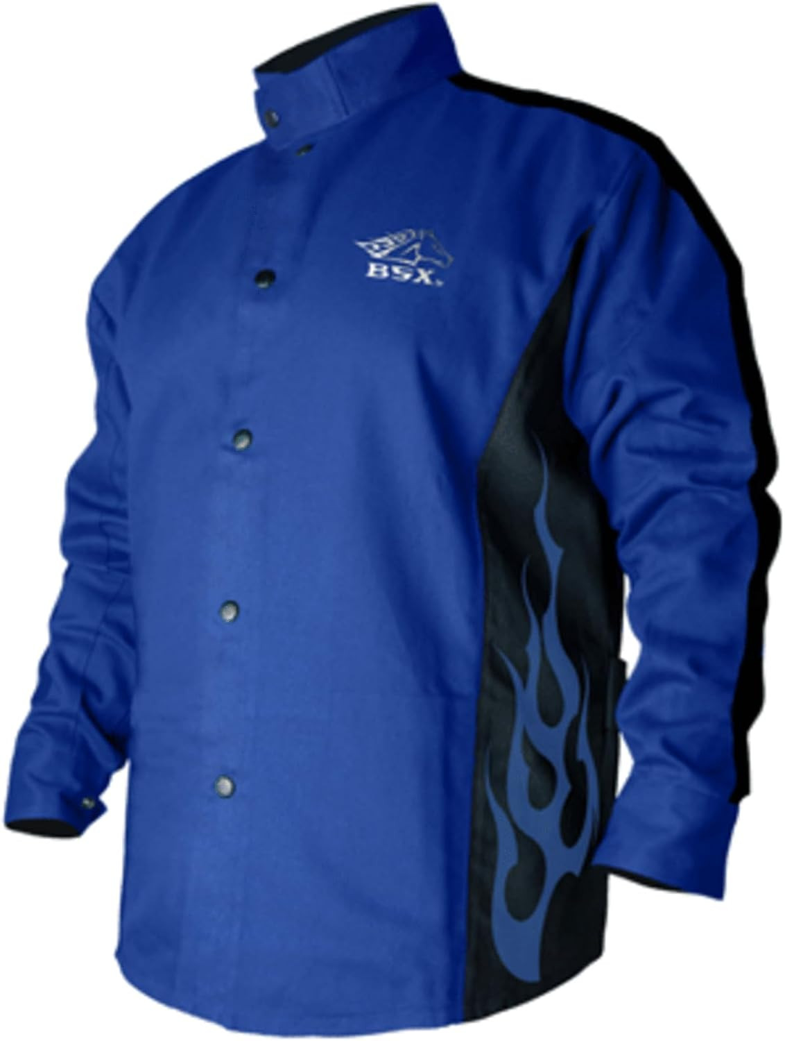 Unisex Adult Long Sleeve Bsx Mens 2Xl Welding Jacket Coat, Royal Blue,Blue, Xx-L