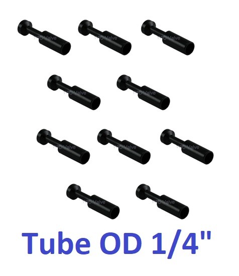 Composite Plug Connector Tube OD 1/4″ Pneumatic Push In Air Fitting 10 Pieces