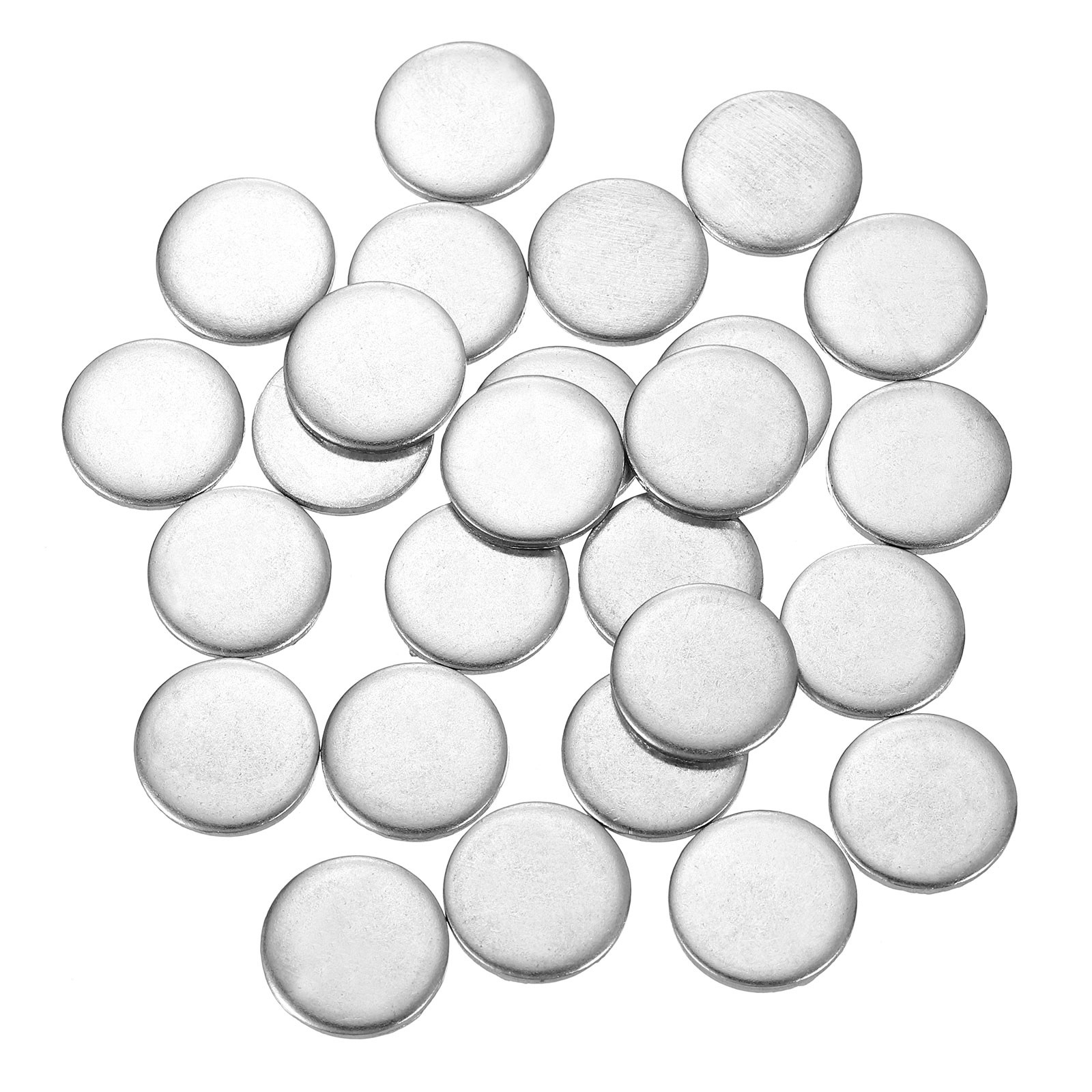 100Pcs Stainless Steel Disc 15/32″ Dia 0.04″(1mm) Thick Round Circle Plate