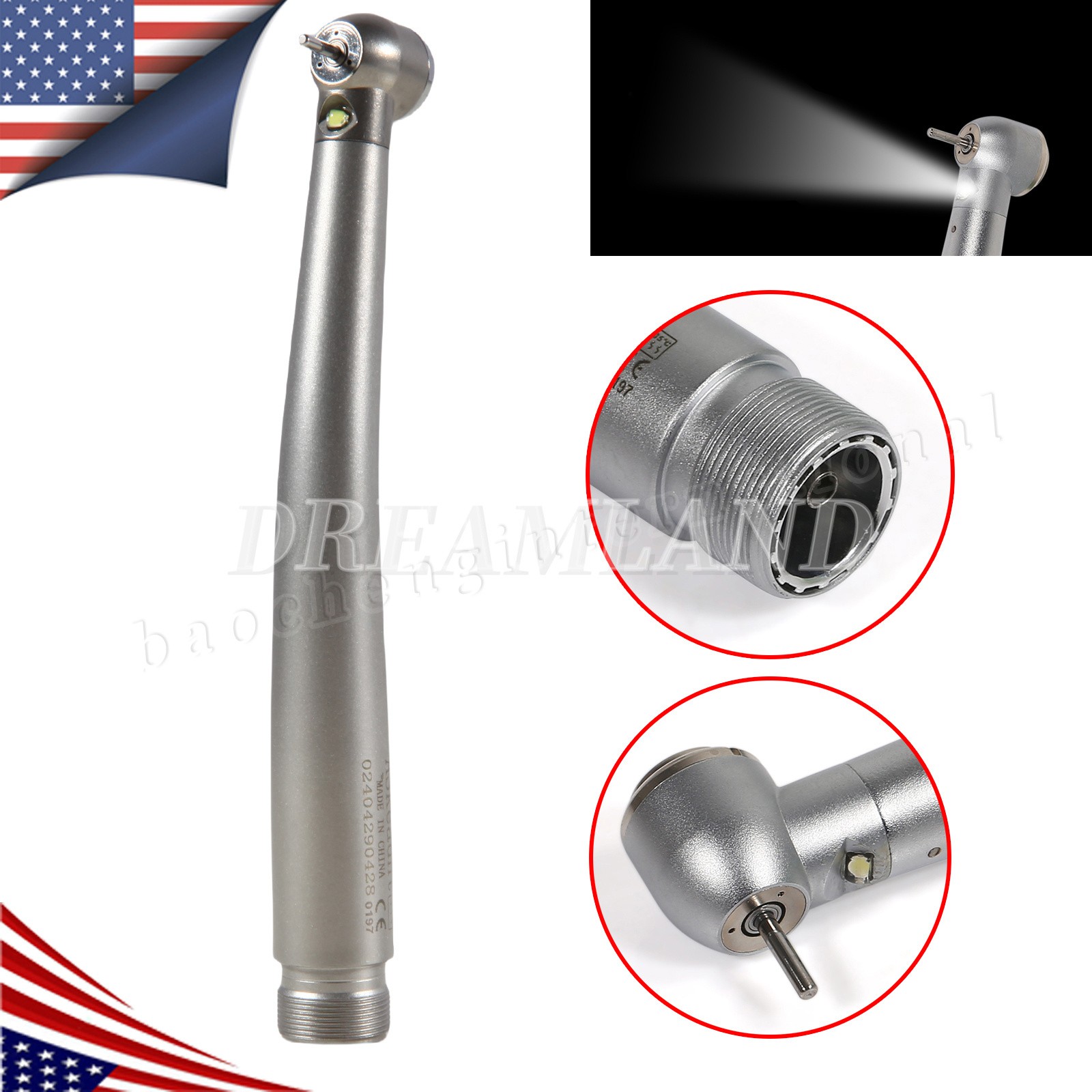 Turbina LED 2/4 orificios con pieza mano de alta velocidad dental NSK Style