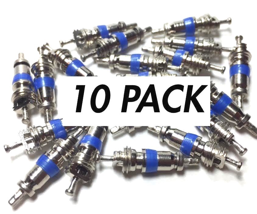 10 Schrader Valve Cores HIGH-QUALITY For use in HVAC systems Etc. 1/4″ Flare