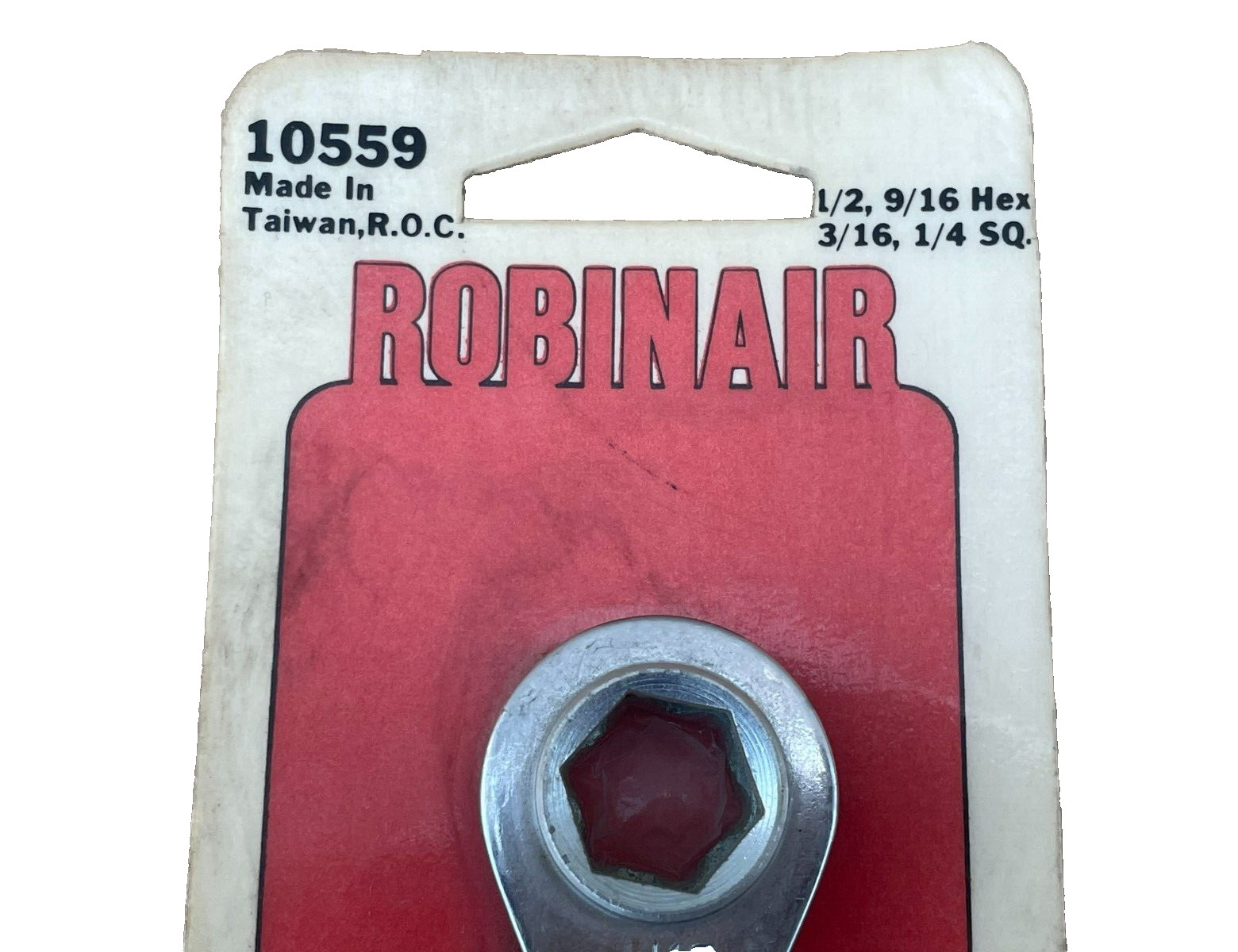 Robinair Ratchet Wrench, 1/2″ 89/16,” Hex / 3/6″. 1/4″ SQ, 10559